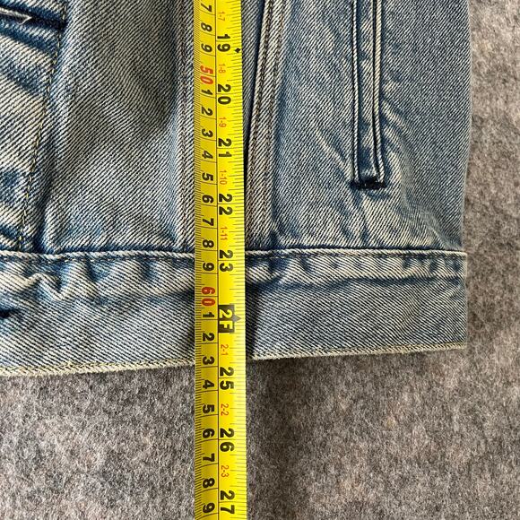 Levi's Men's Colorblock Denim Cotton Trucker Jacket "CERTIF!ED" Size Medium - Picture 8 of 8